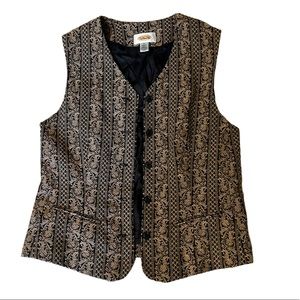 Talbots patterned vest